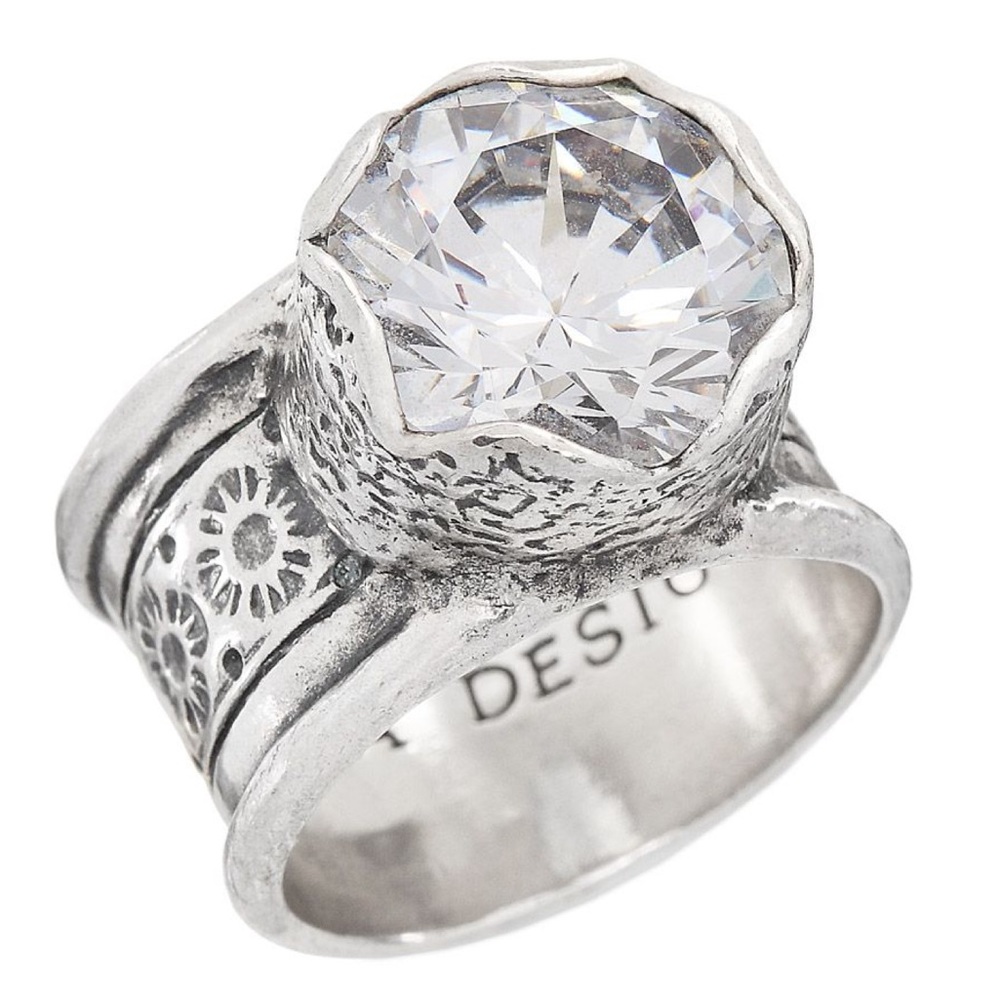 Silpada Sterling and CZ ring Size 7